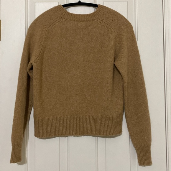 A.L.C. Emmeline merino wool blend crop sweater camel tan - Picture 6 of 6